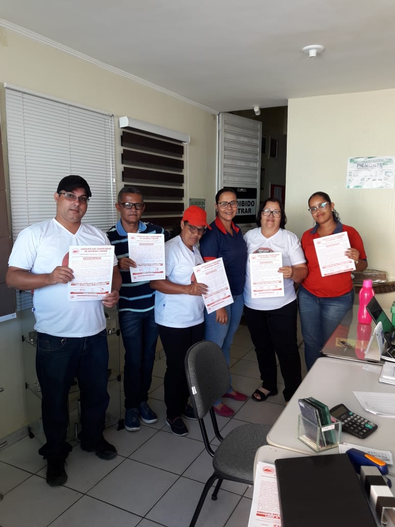 Sindicato dos Comerciários  de Jacobina, realiza  assembleia Itinerante, Campanha Salarial 2019/ 2020, na cidade de Miguel Calmon