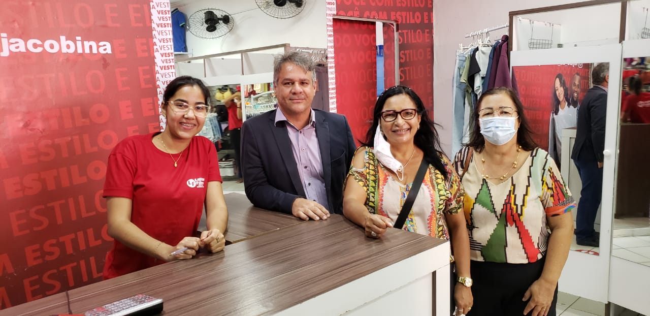 Visita no comércio de Jacobina -BA